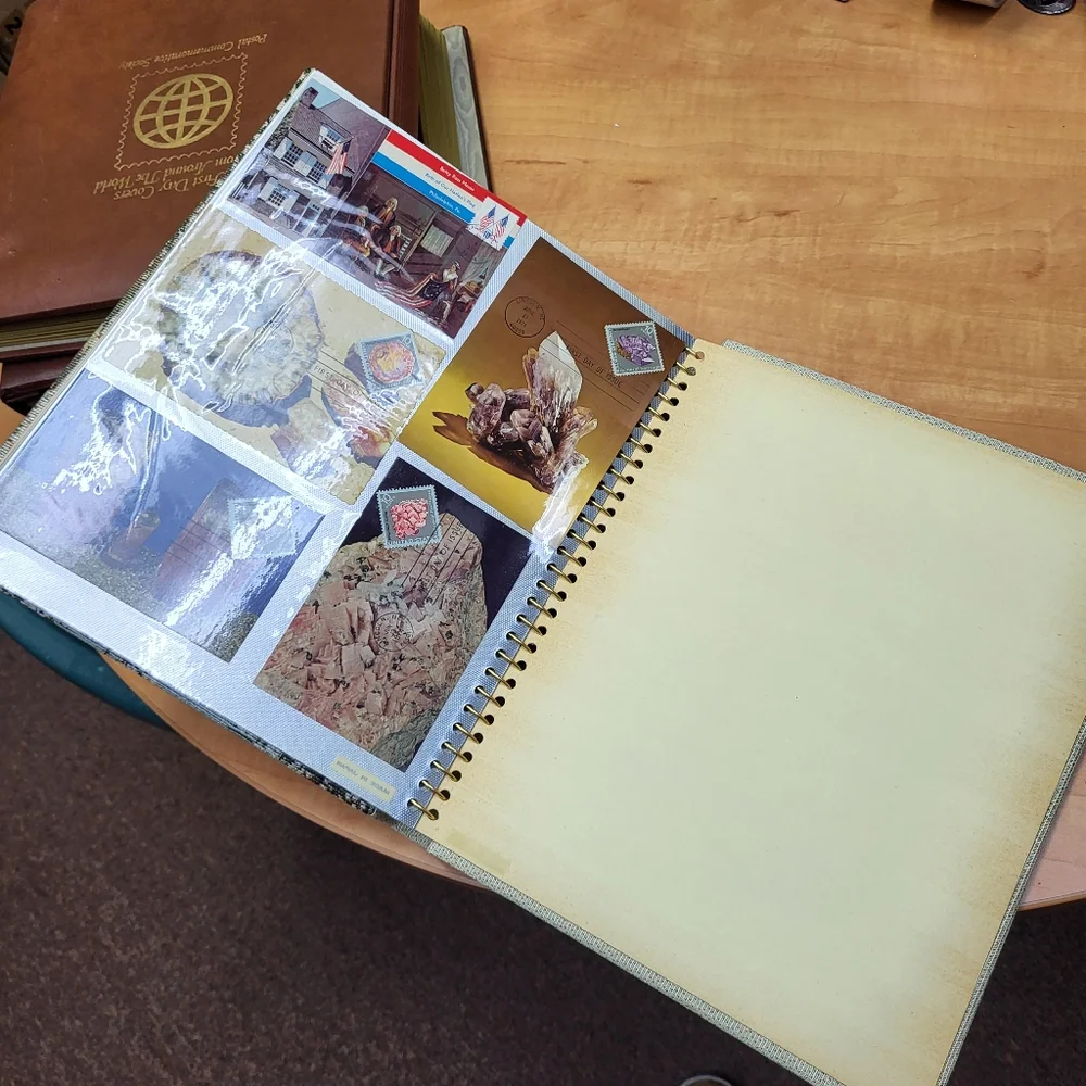 Stamp and post card custom collection, great for adding or starting a stamp
